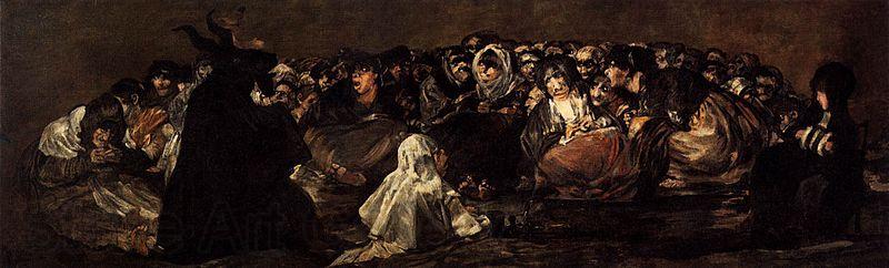 Francisco de Goya Witches Sabbath Norge oil painting art